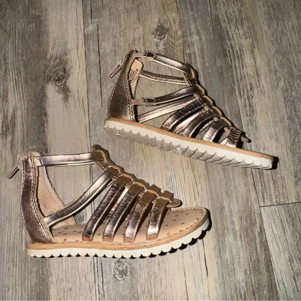 🎀3/$23🎀 Cat & Jack Bronze Gladiator Kids Sandals
